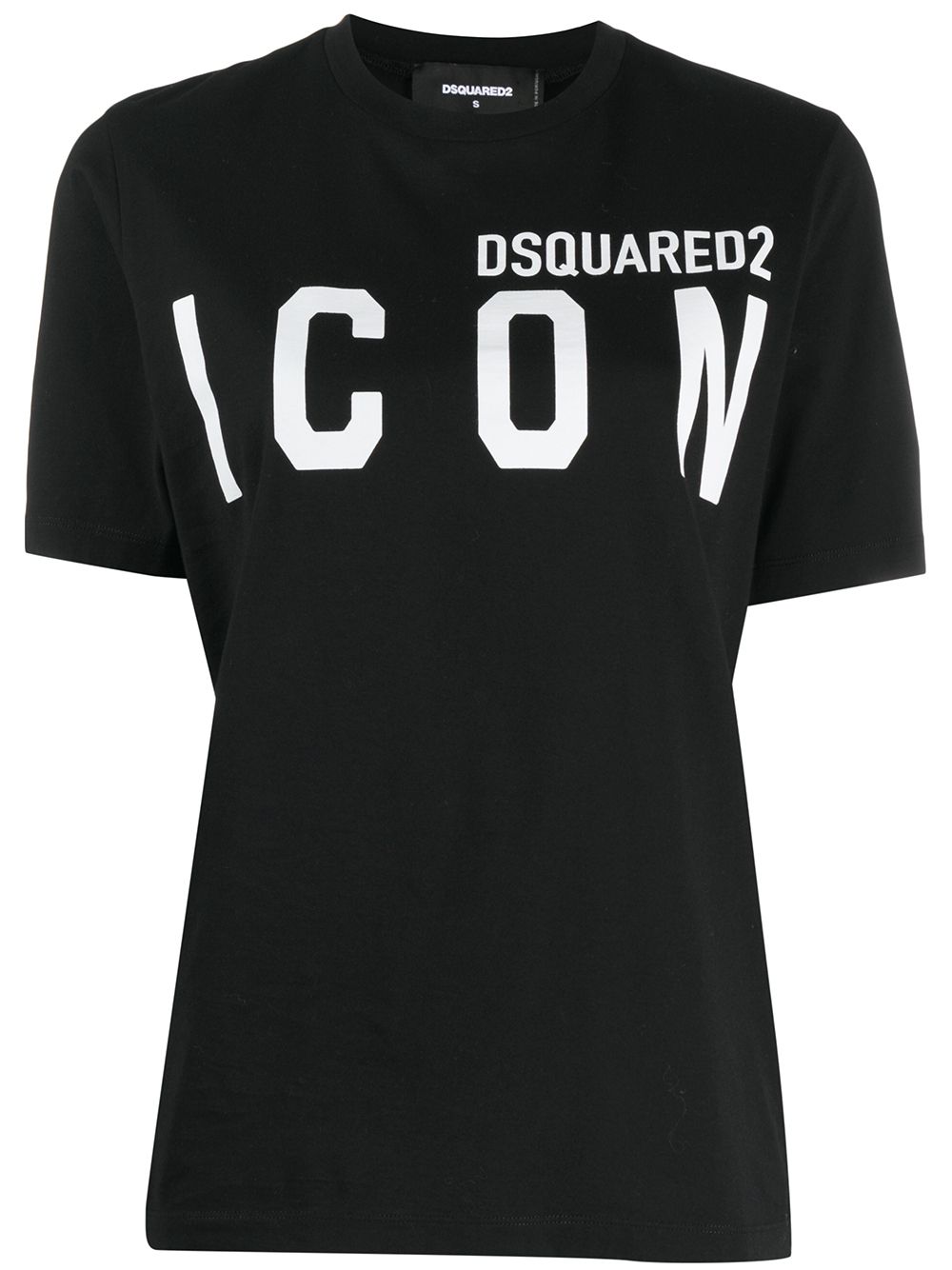 DSQUARED2 D2次方 Icon logo印花T恤 - 黑色