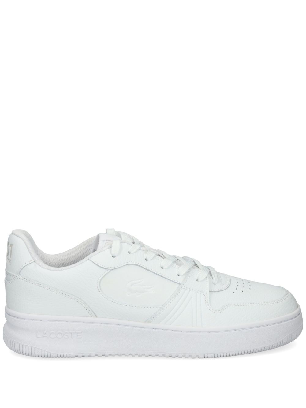 Lacoste L001 皮质运动鞋 - 白色