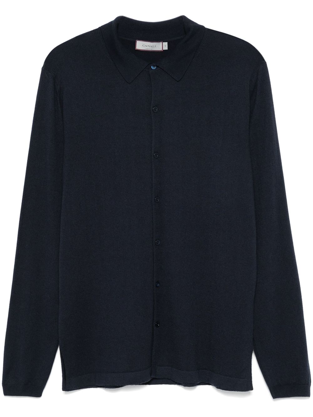 Canali 密织衬衫 - 蓝色