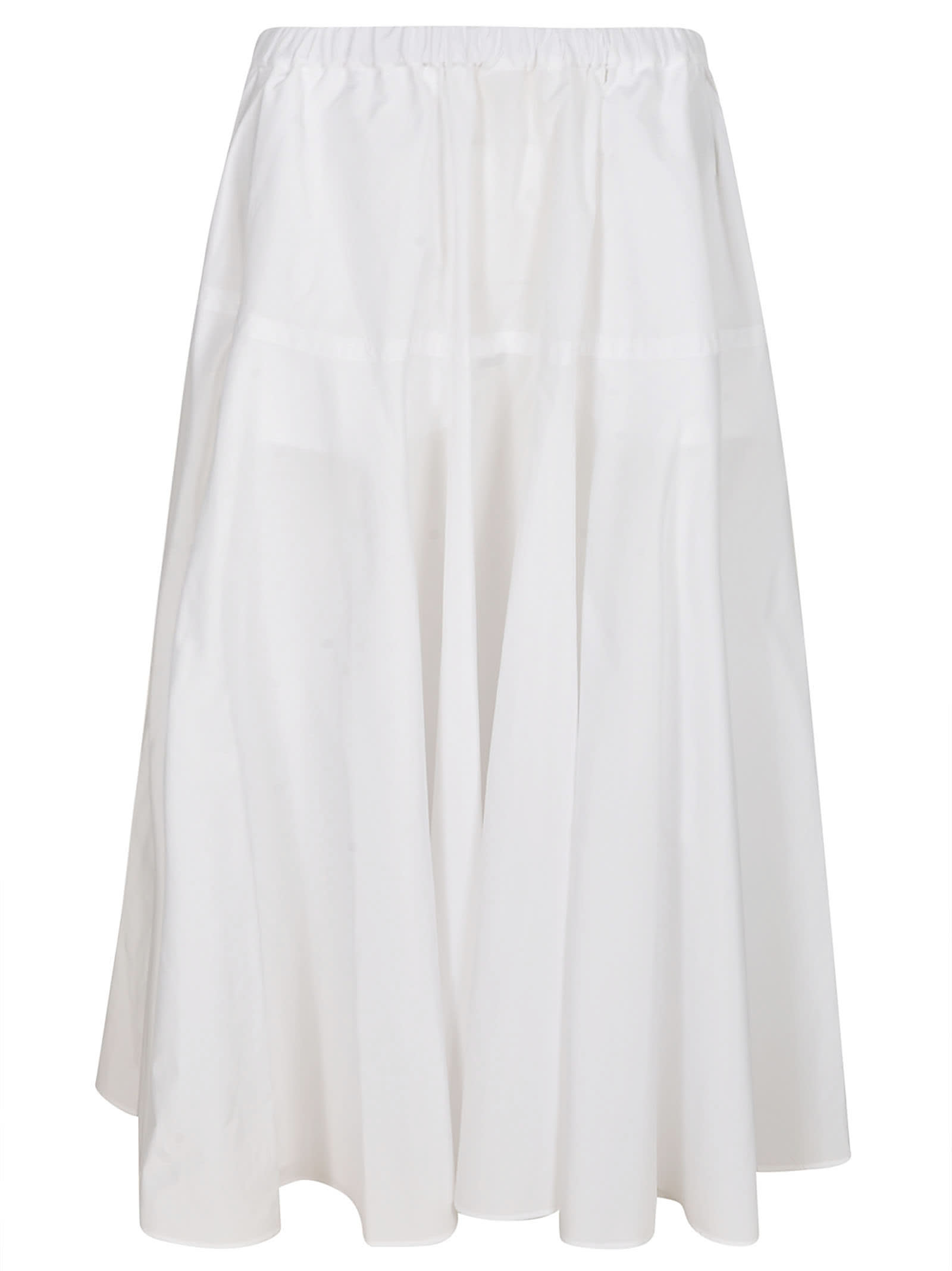 Patou White Recycled Polyester Skirt