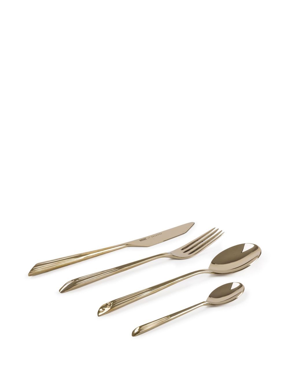Seletti Cosmic Diner Quasar 餐具（四件装） - 金色