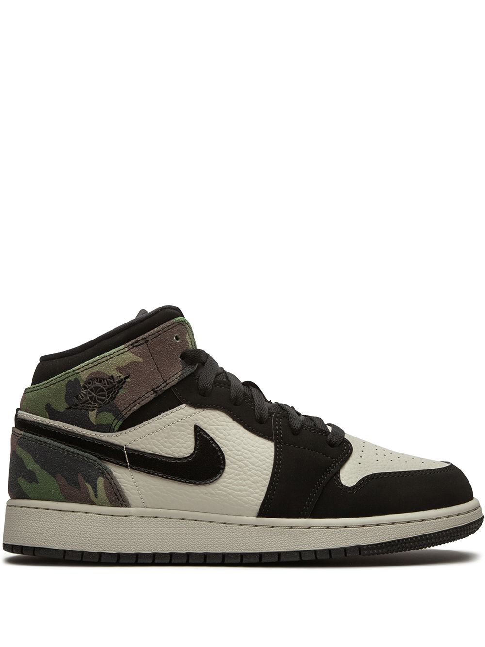 Jordan Kids Air Jordan 1 Mid运动鞋 - 黑色