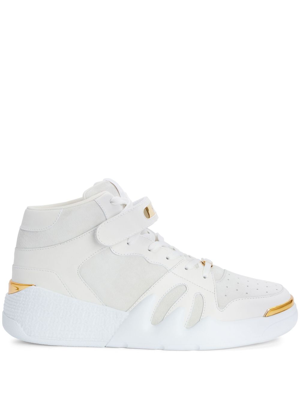 Giuseppe Zanotti Talon 绒面皮高帮运动鞋 - 白色