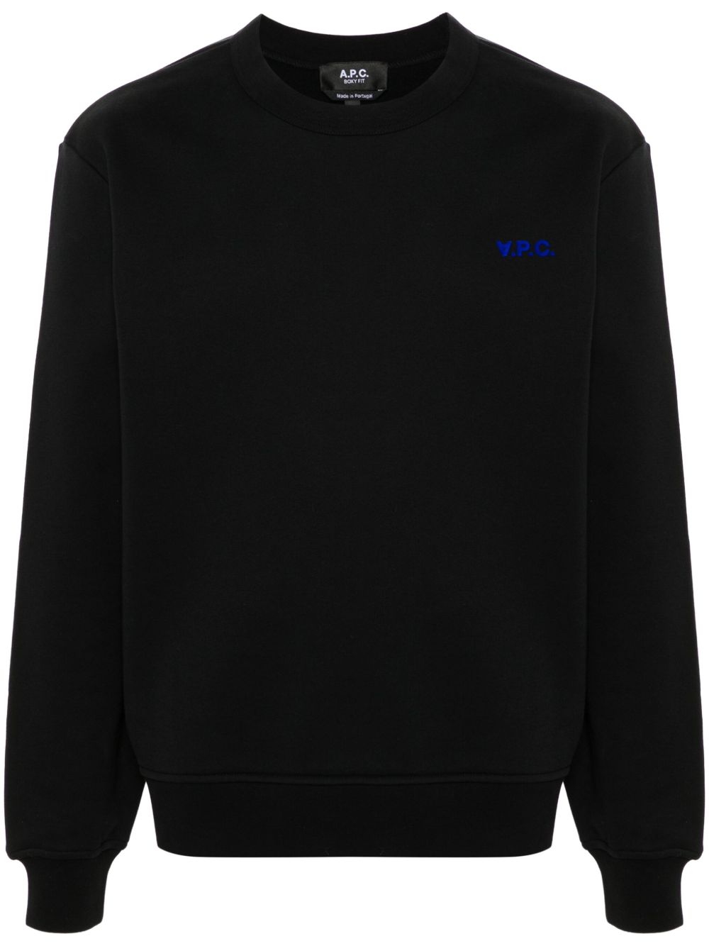 A.P.C. 植绒logo卫衣 - 黑色