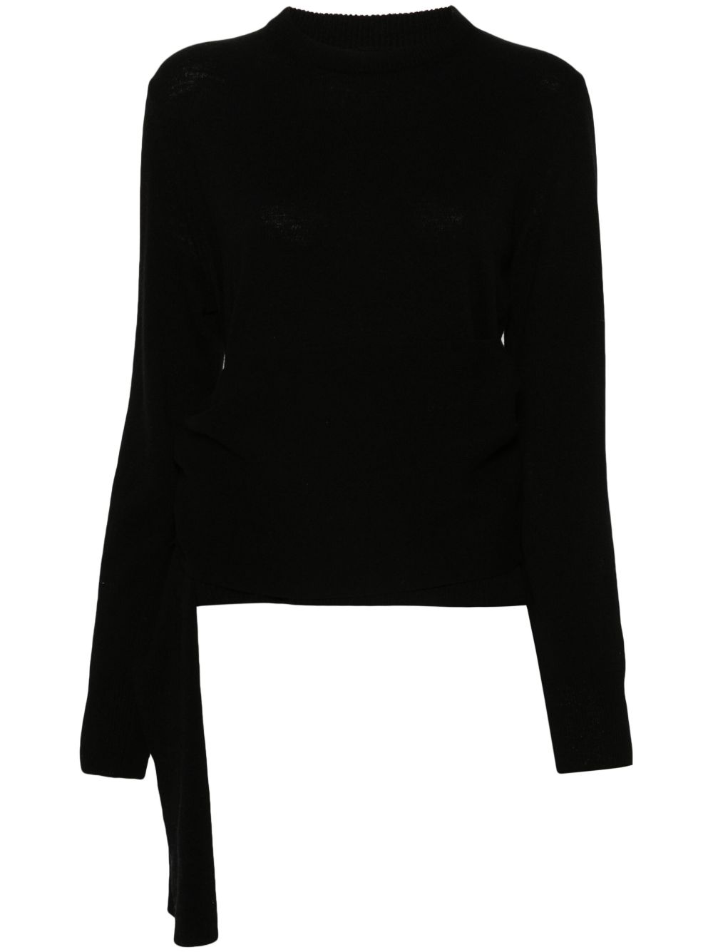 MM6 Maison Margiela 单针logo毛衣 - 黑色