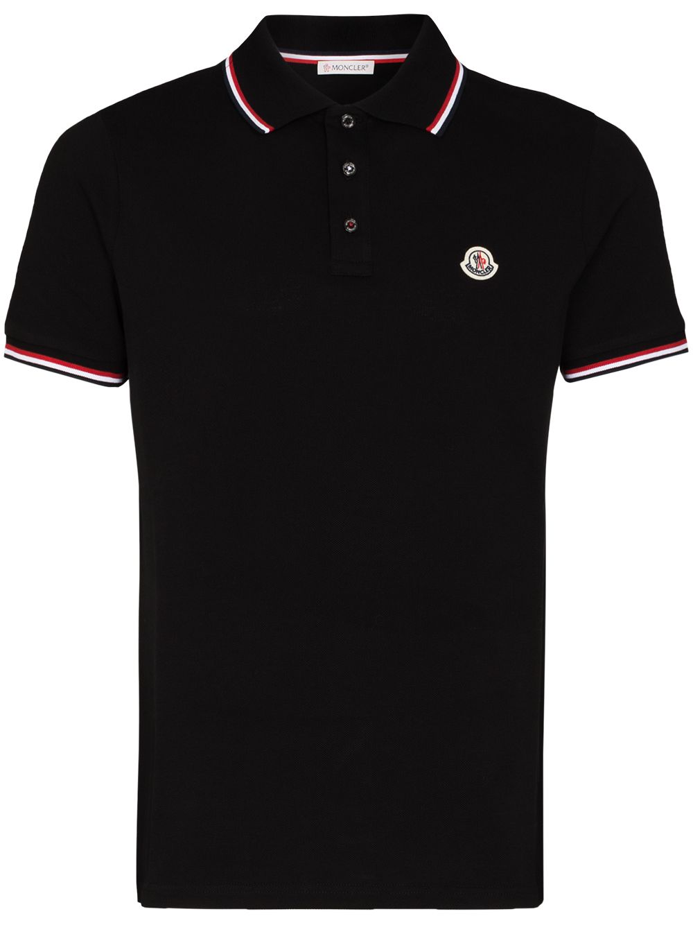 Moncler 盟可睐 经典logo polo衫 - 黑色