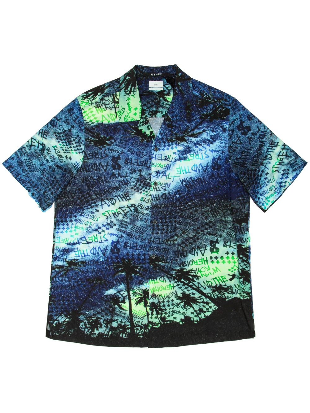 Ksubi Palm Resort 短袖衬衫 - 蓝色