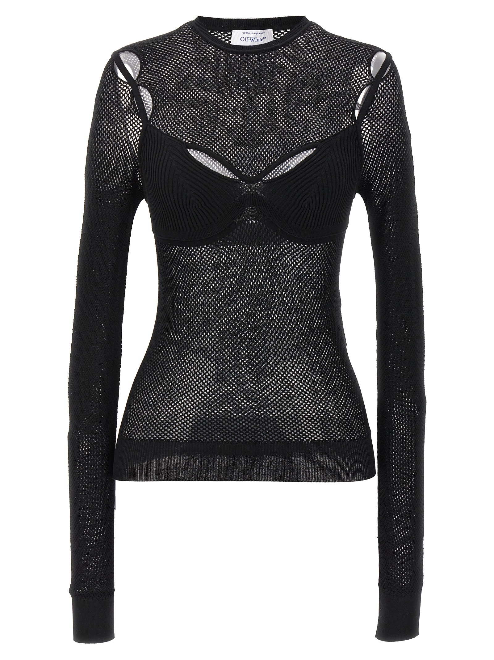 Off-White net Arrow Bralette Top