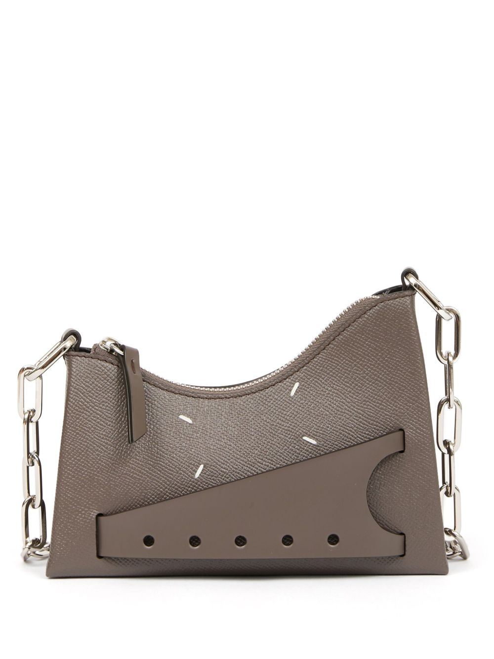 Maison Margiela Snatched Hobo 皮质单肩包 - 褐色