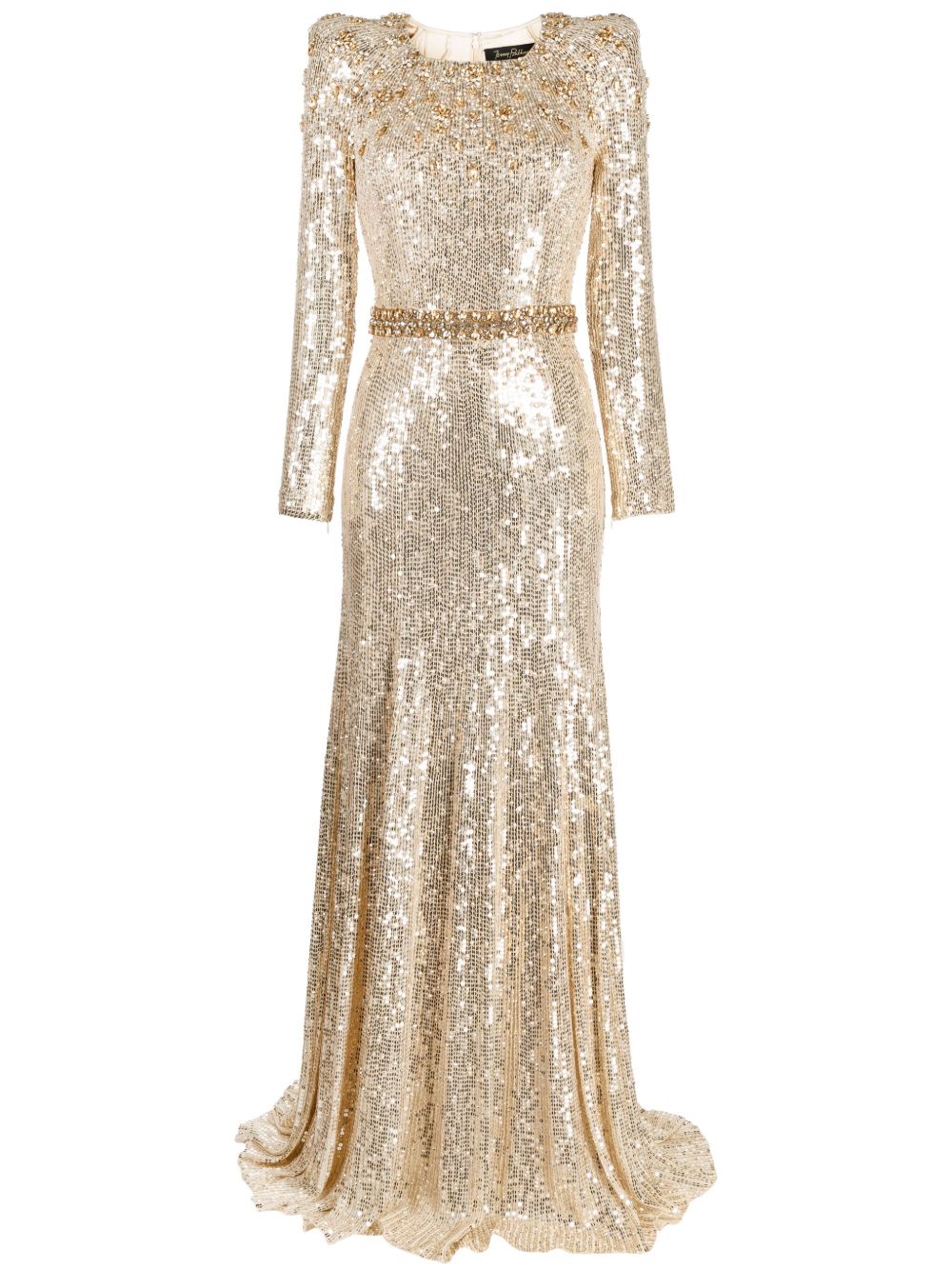 Jenny Packham Georgia 亮片缀饰礼服 - 中性色