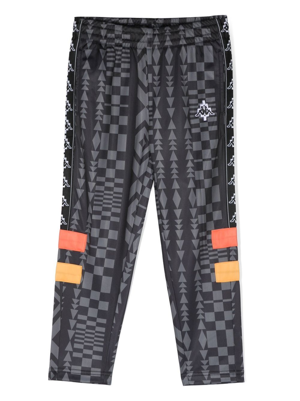 Marcelo Burlon County of Milan 几何图案印花运动裤 - 黑色