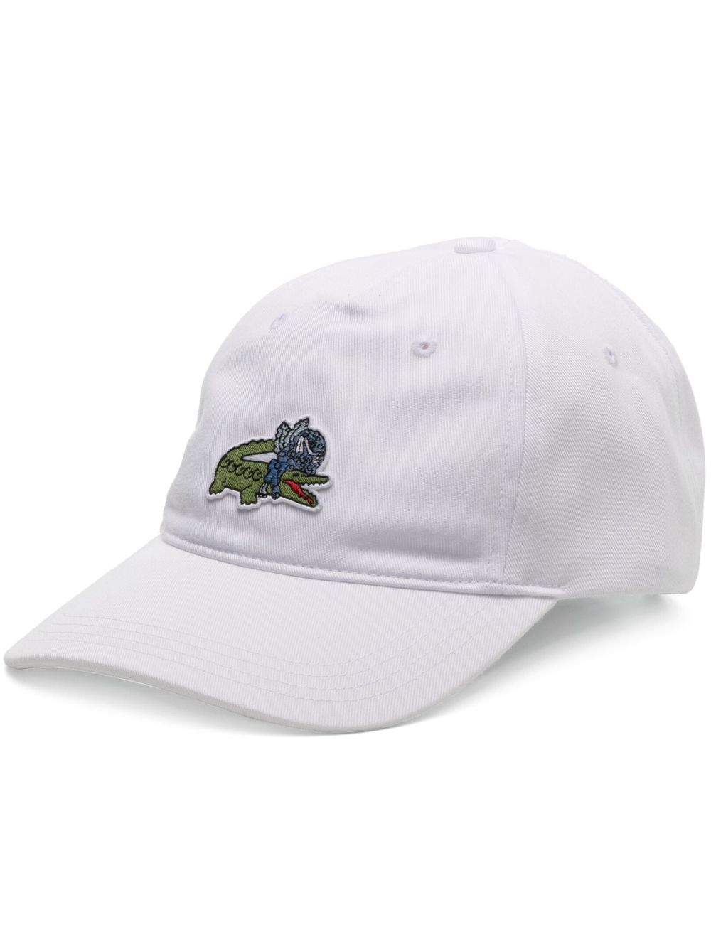 Lacoste 标贴棒球帽 - 白色