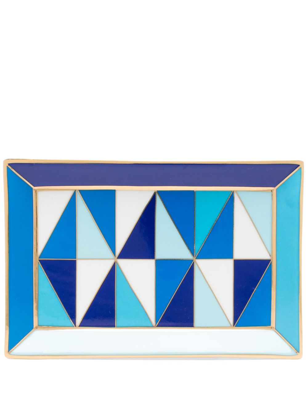 Jonathan Adler Sorrento 托盘（18厘米 x 12厘米） - 蓝色
