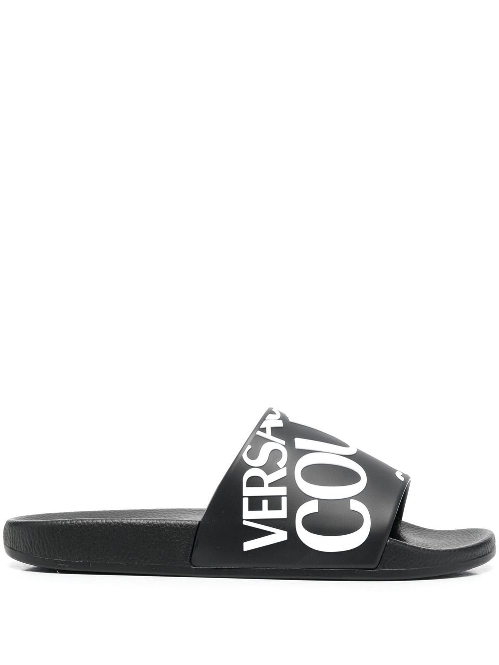 Versace Jeans Couture 范思哲 logo印花防水拖鞋 - 黑色