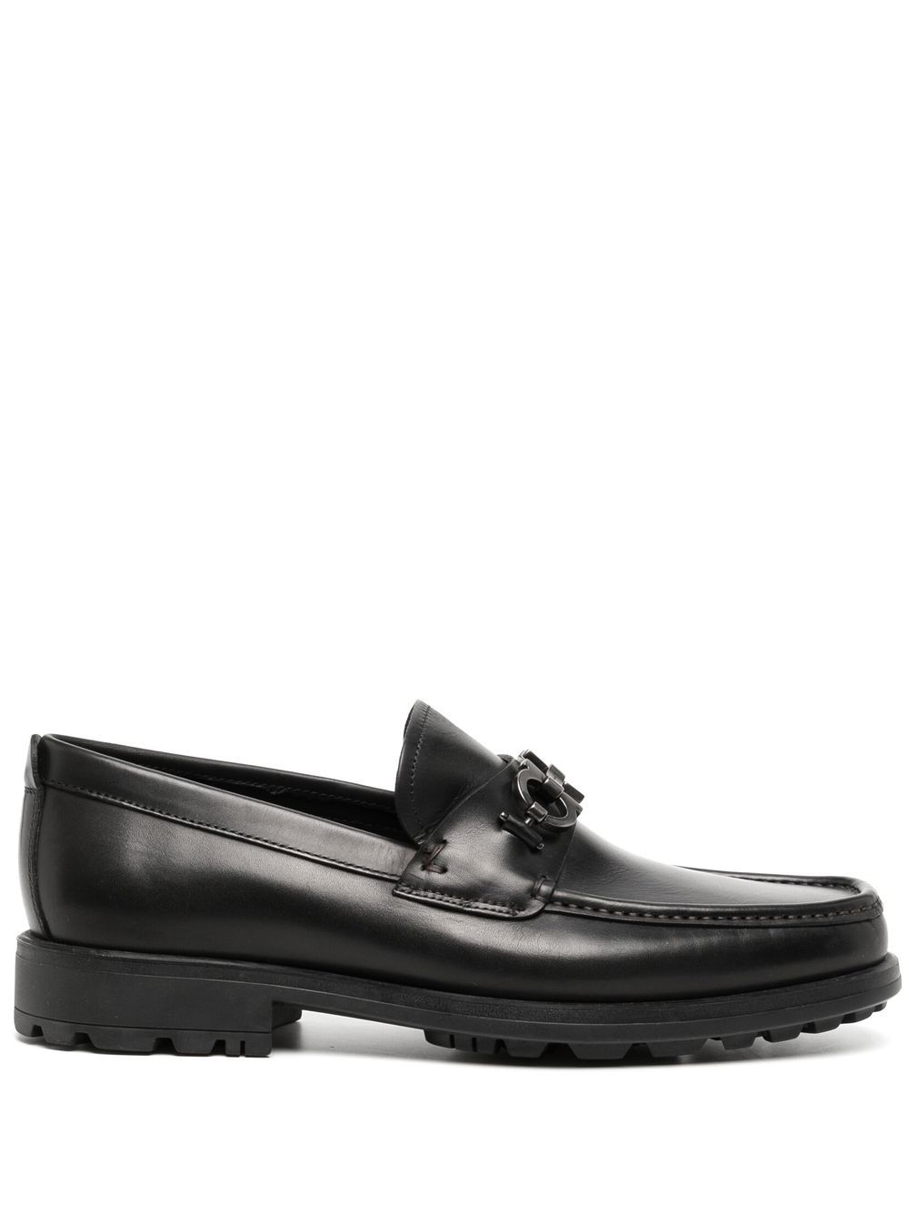 Ferragamo David Gancini 乐福鞋 - 黑色