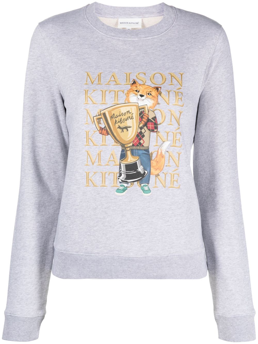 Maison Kitsuné Fox Champion 棉卫衣 - 灰色