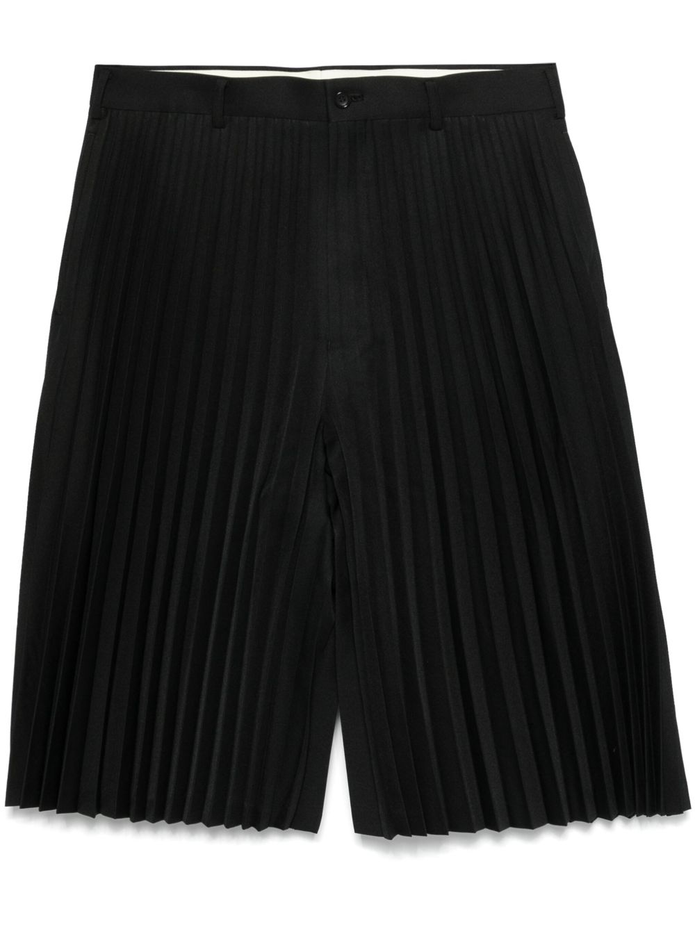 Comme des Garçons Homme Plus 褶饰短裤 - 黑色