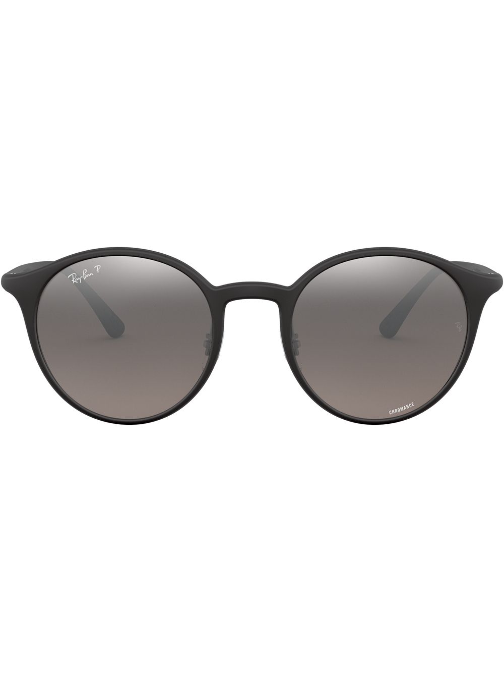 Ray-Ban 圆框太阳眼镜 - 黑色