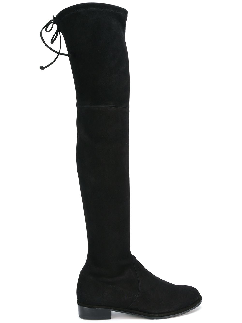 Stuart Weitzman Lowland皮革长靴 - 黑色