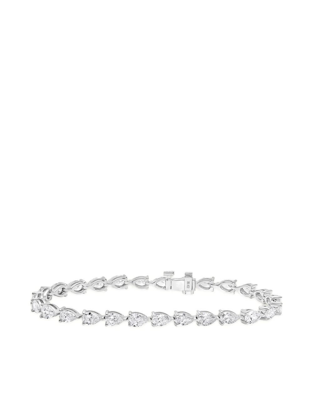 Jewels Aficionado 18K白金钻石手链 - 银色
