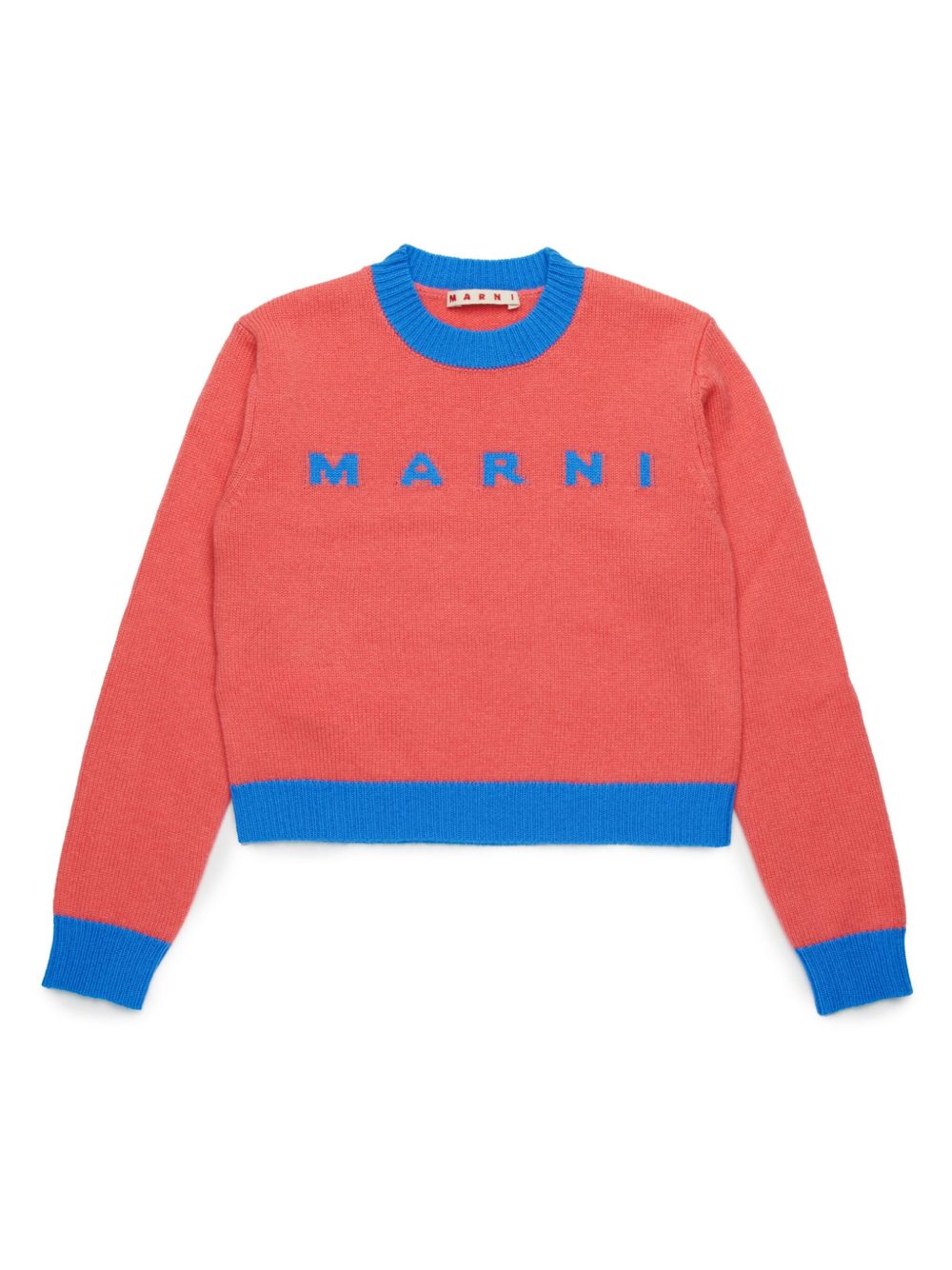 Marni Kids 拼色毛衣 - 粉色