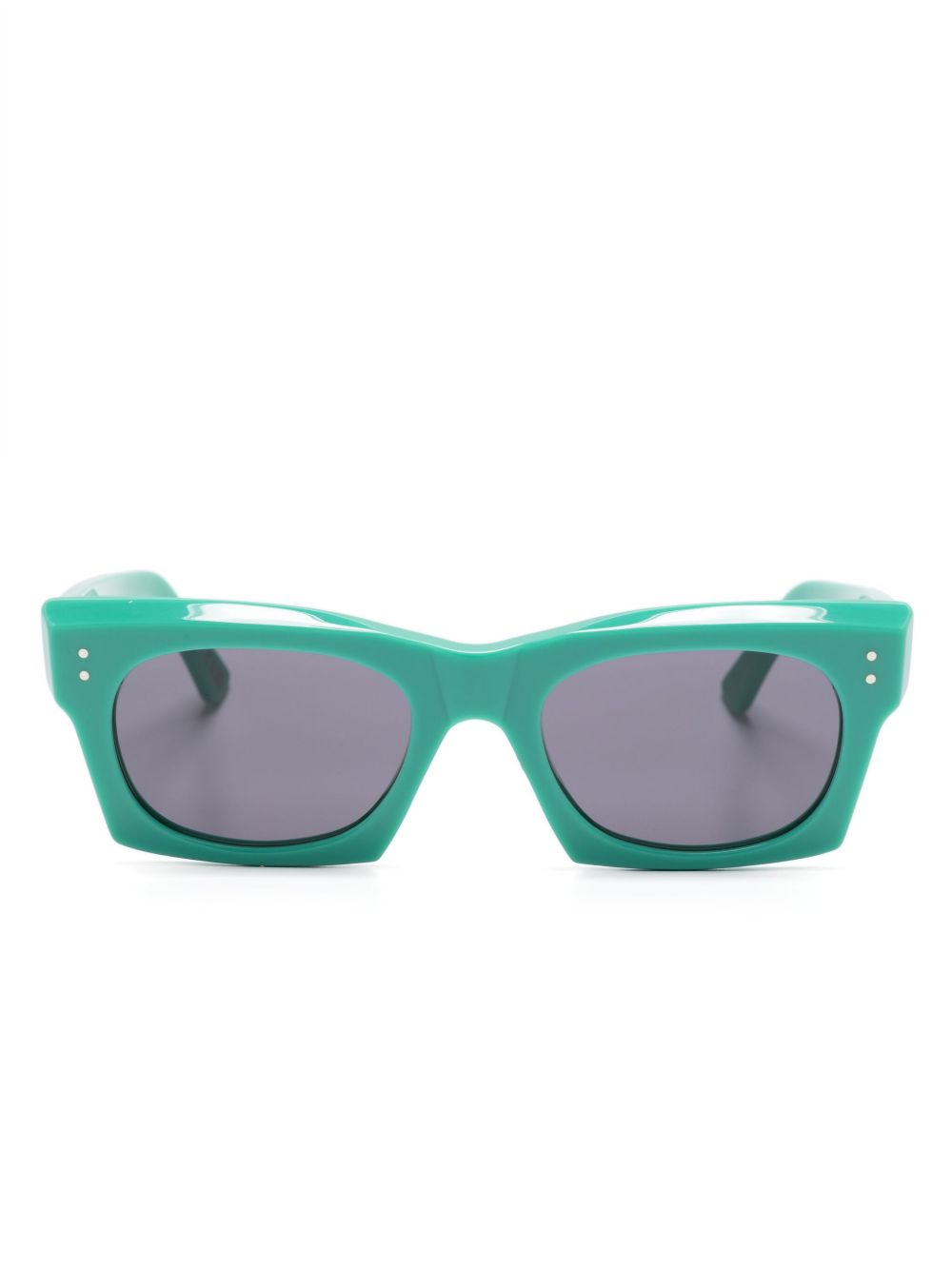 Marni Eyewear Edku 椭圆形框太阳眼镜 - 绿色