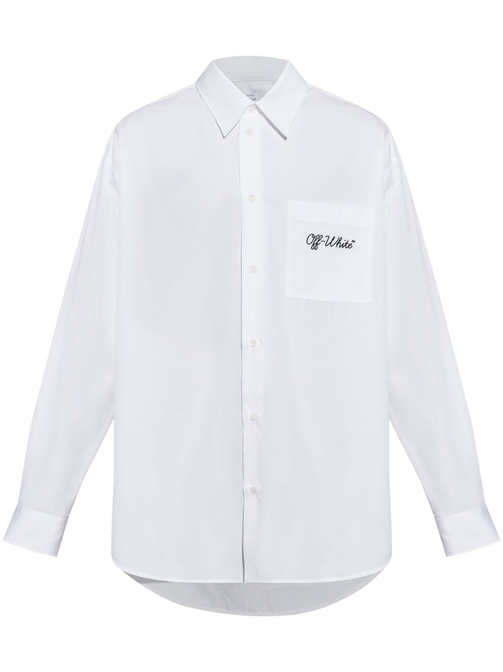 Off-White 刺绣衬衫 - 白色