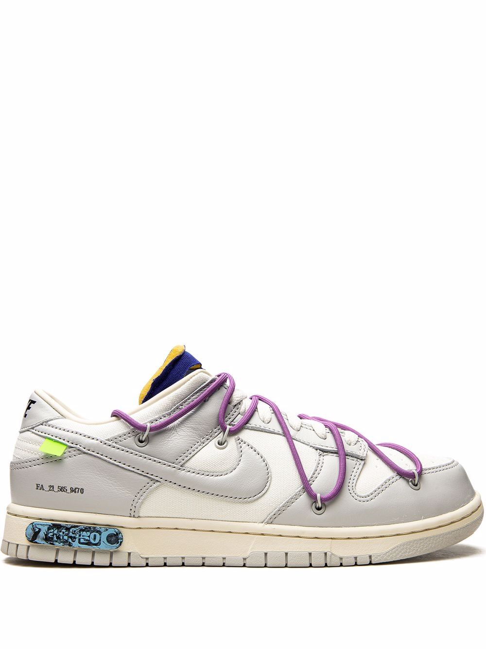 Nike X Off-White x Off-White Dunk Low 板鞋 - 白色
