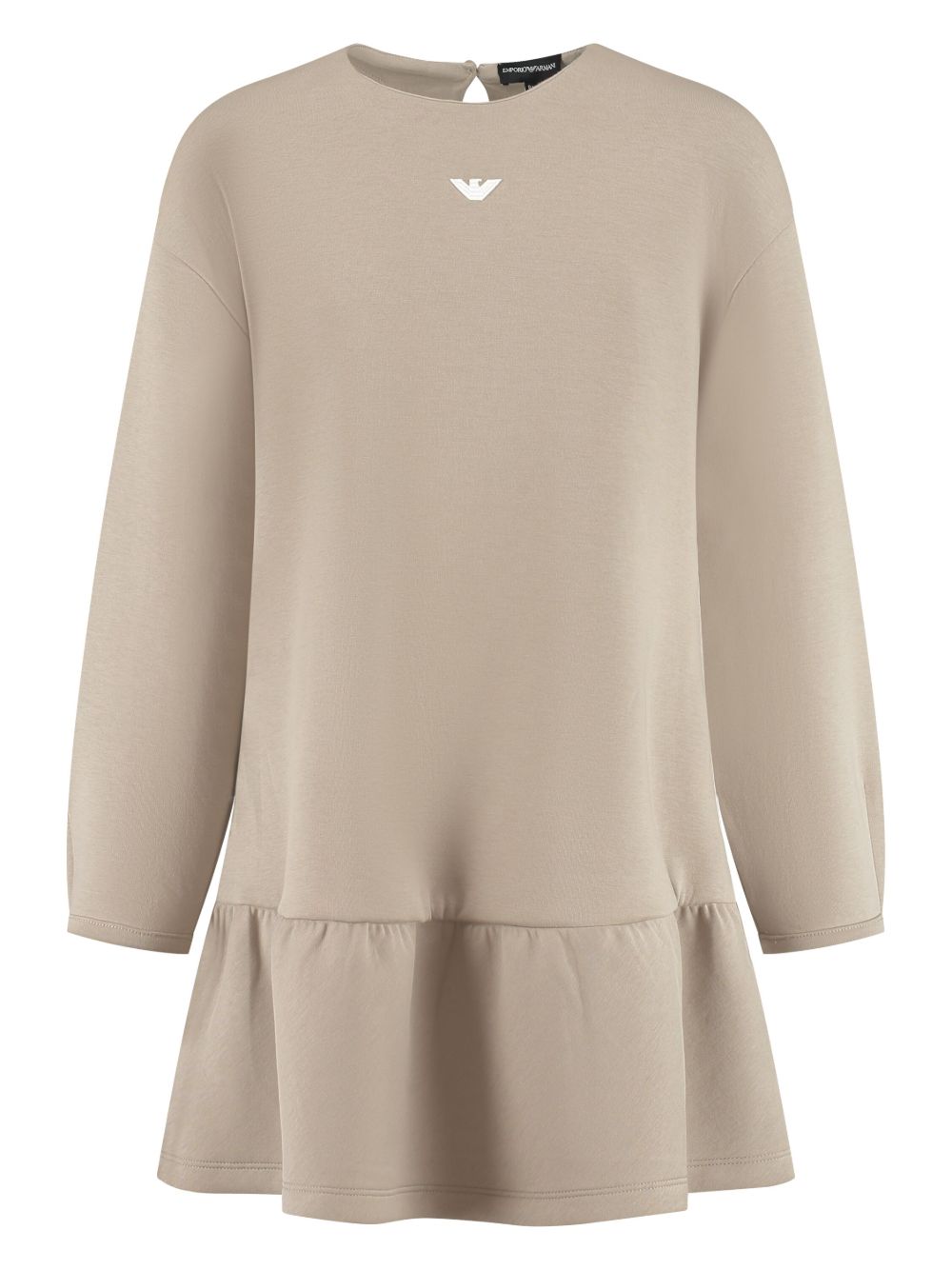 Emporio Armani Kids logo标牌连衣裙 - 中性色