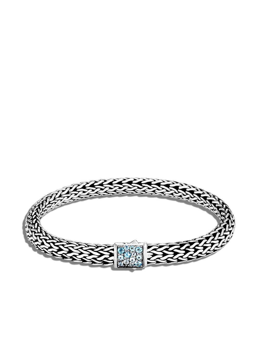 John Hardy Classic Chain 银制小号双面手链（6.5毫米） - 银色