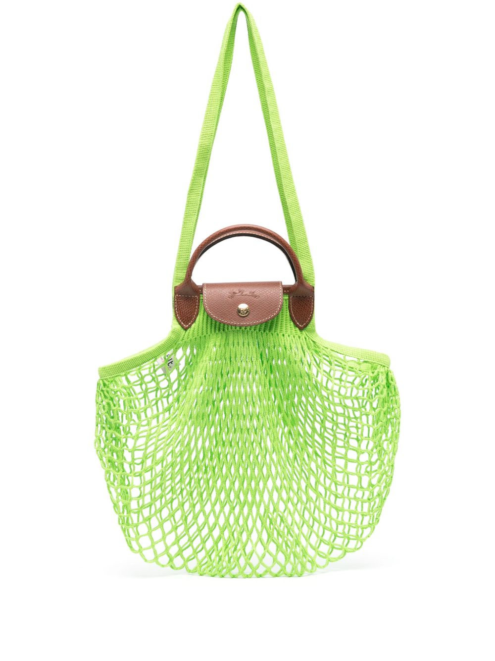 Longchamp Le Pliage Filet Mesh 大号单肩包 - 绿色