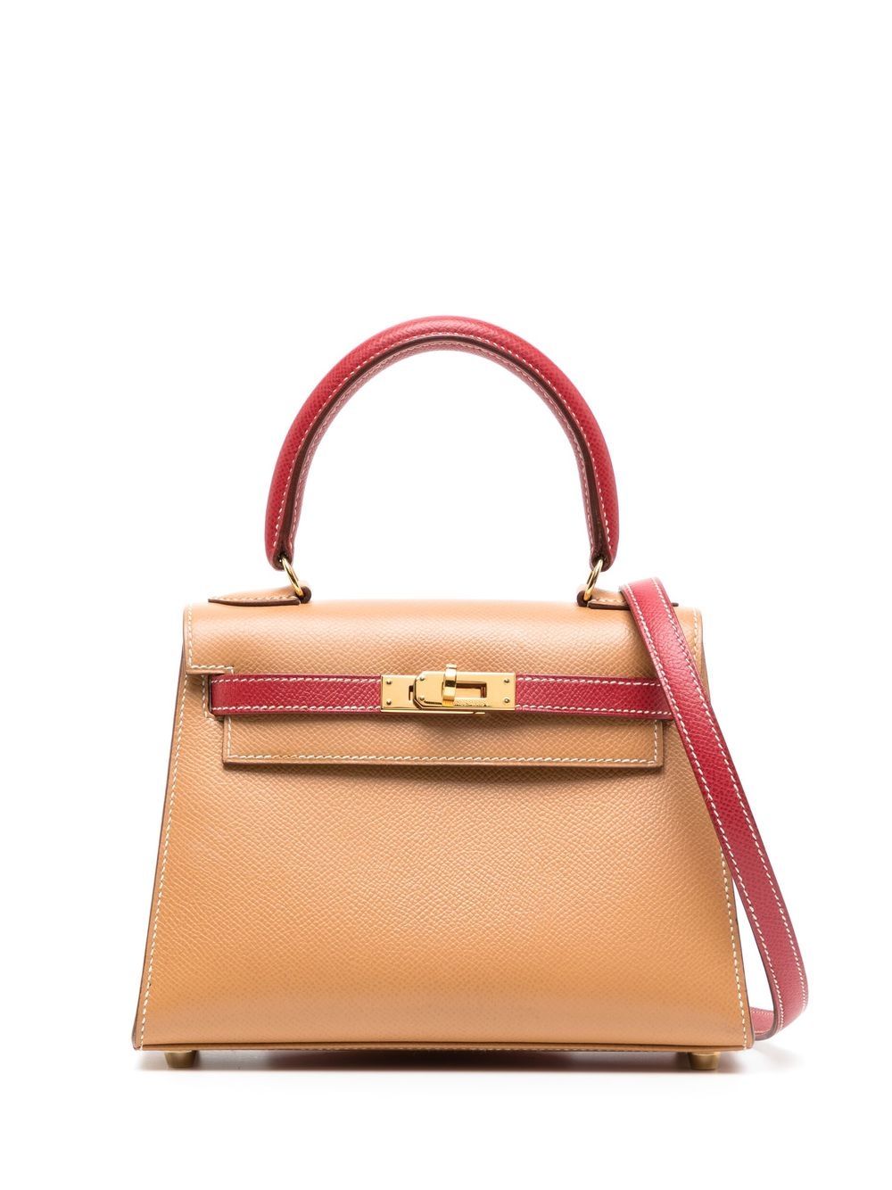 Hermès Pre-Owned Kelly Séllier 20 两用手提包（1994年典藏款） - 褐色