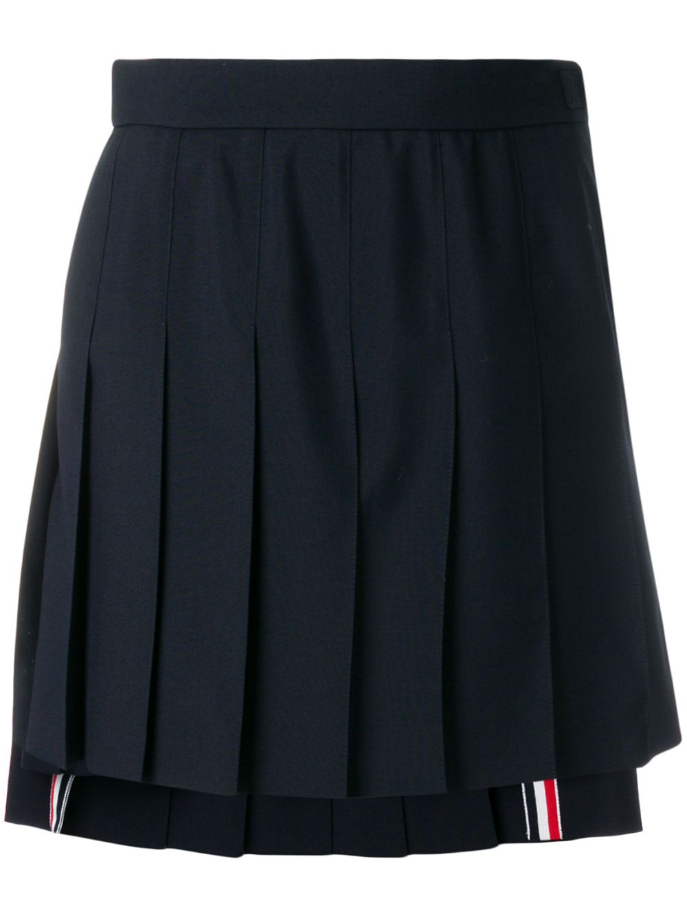 Thom Browne 校服面料百褶裙 - 蓝色