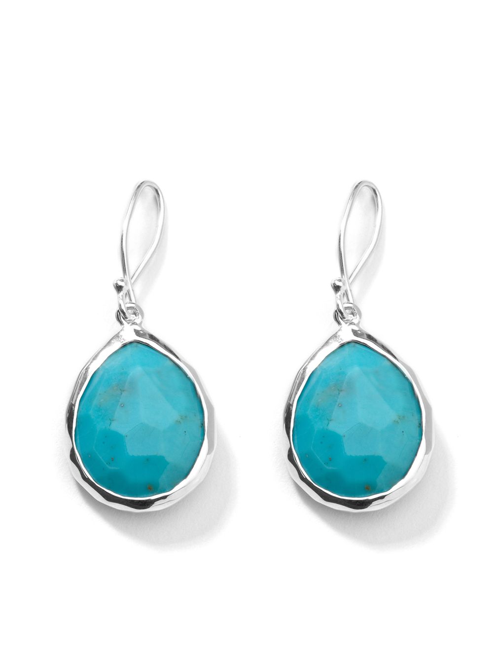 IPPOLITA Rock Candy Teardrop 矿石吊饰耳环 - 银色