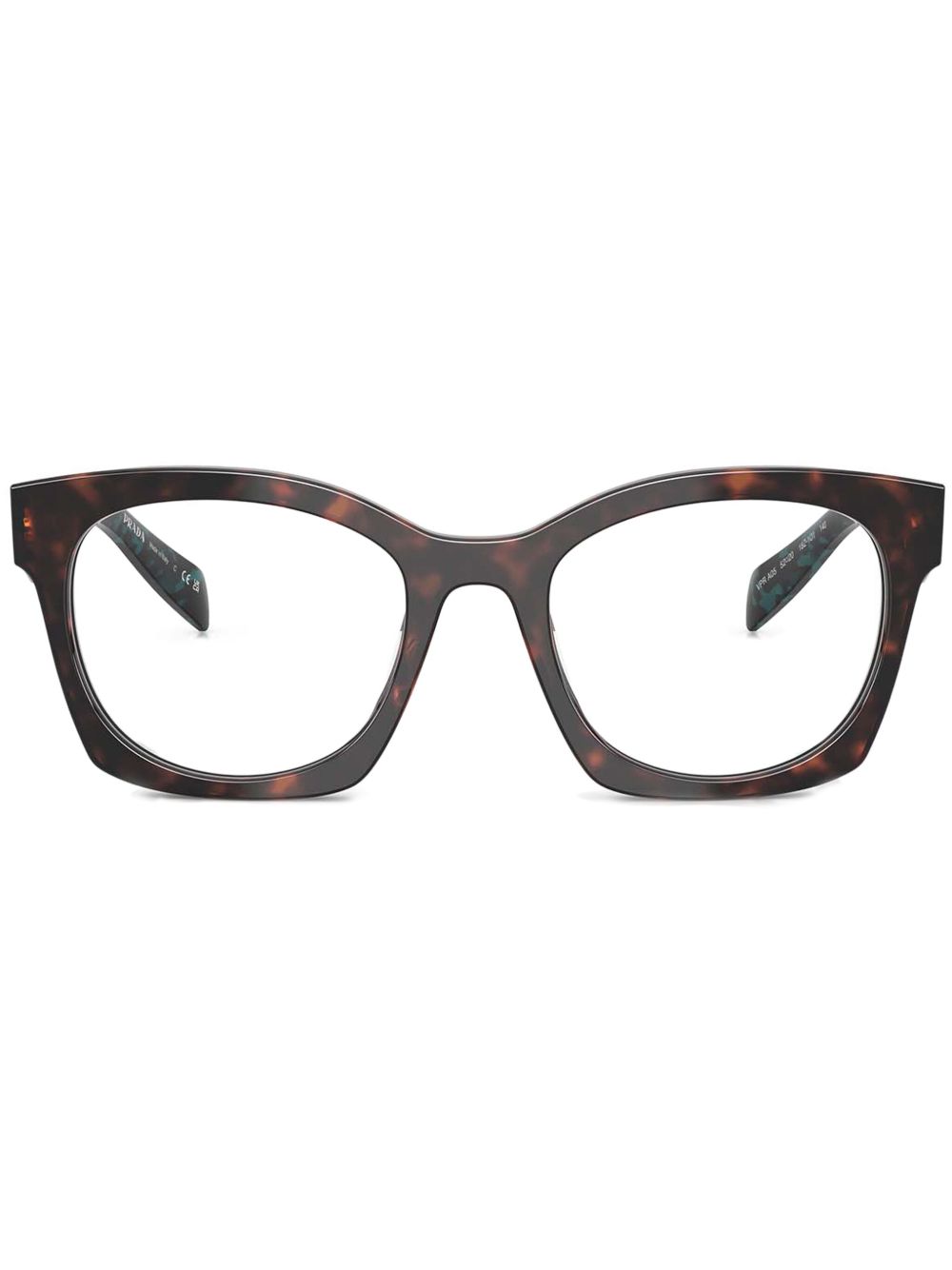 Prada Eyewear 方框眼镜 - 褐色