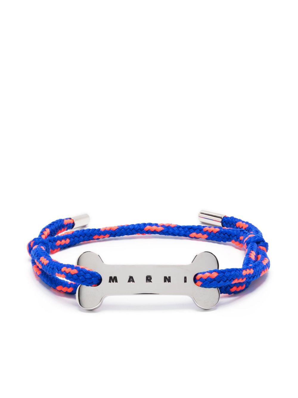 Marni logo标牌绳结手环 - 蓝色