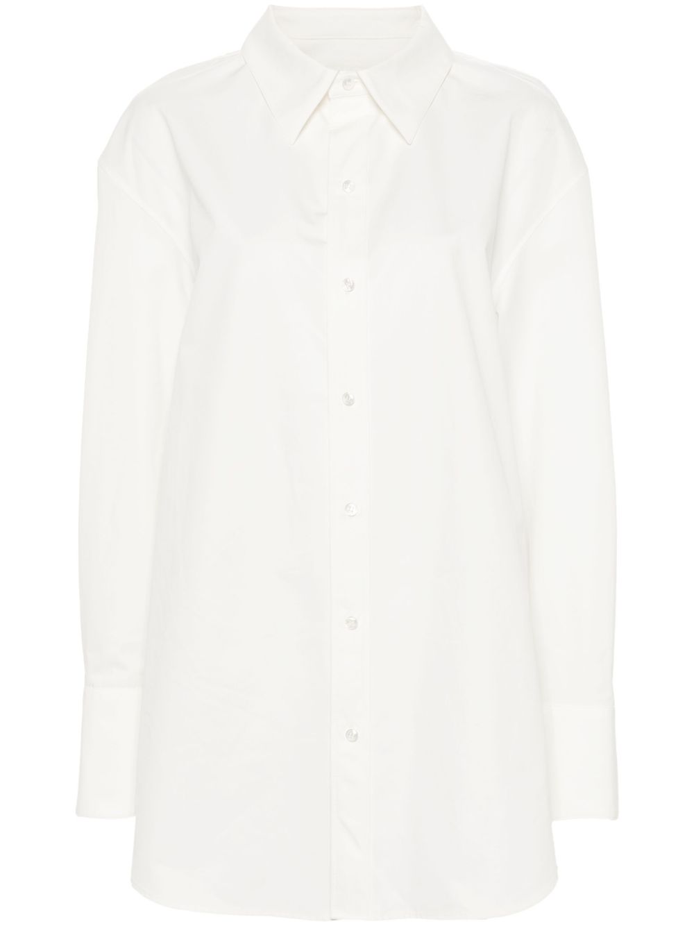 Saint Laurent 府绸棉衬衫 - 白色