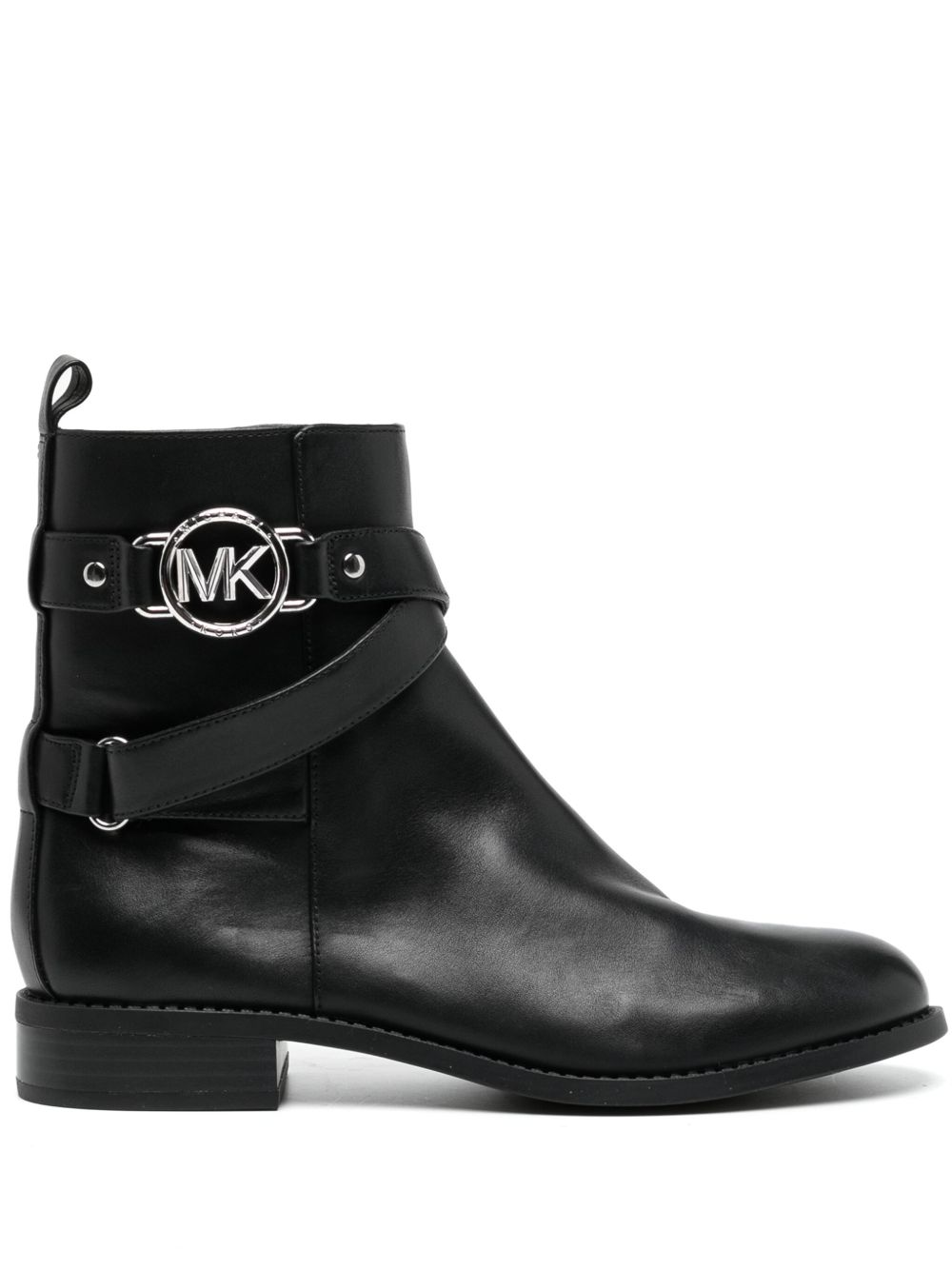 Michael Kors Rory logo标牌高筒靴 - 黑色
