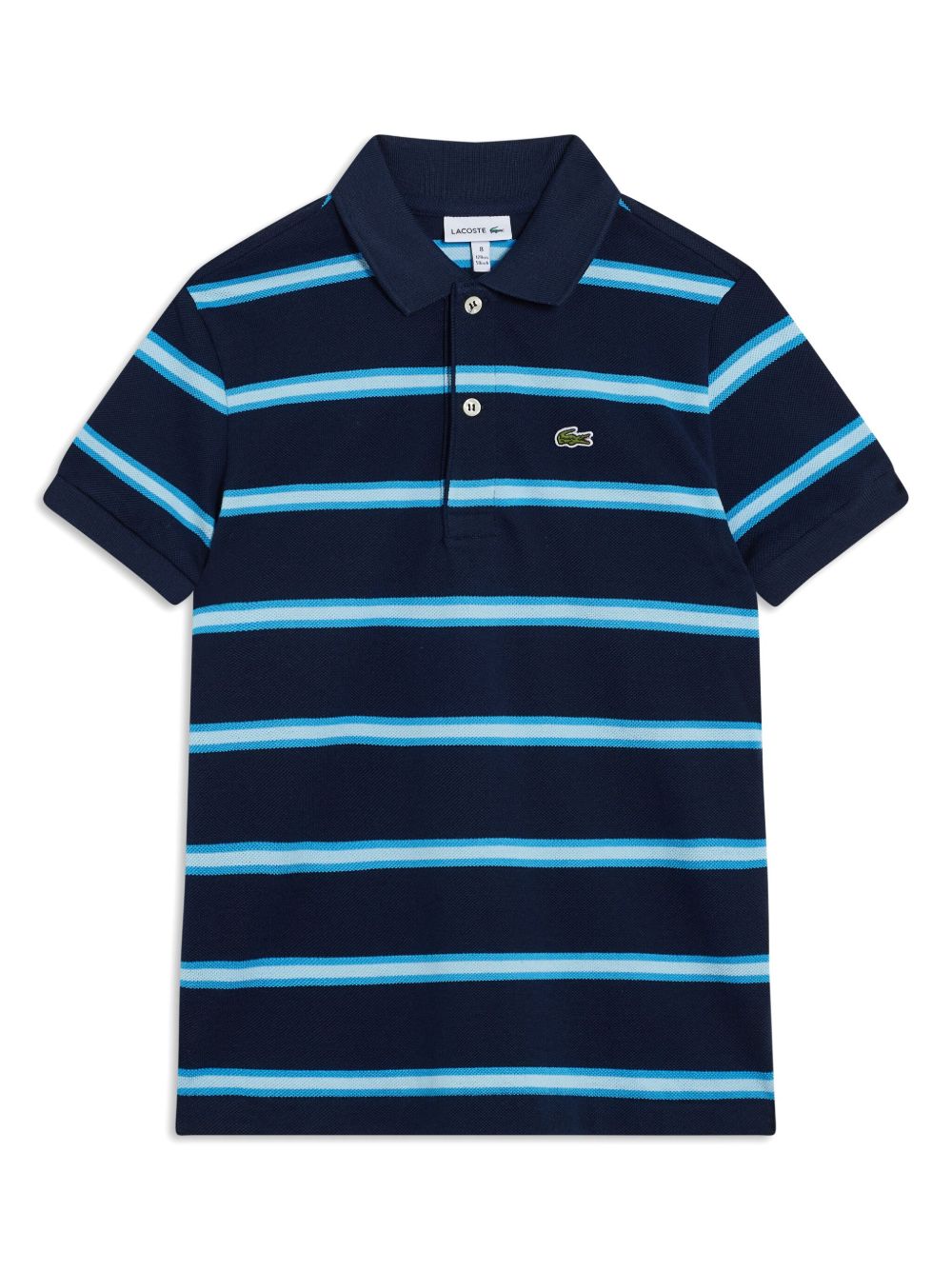 Lacoste 条纹polo衫 - 蓝色