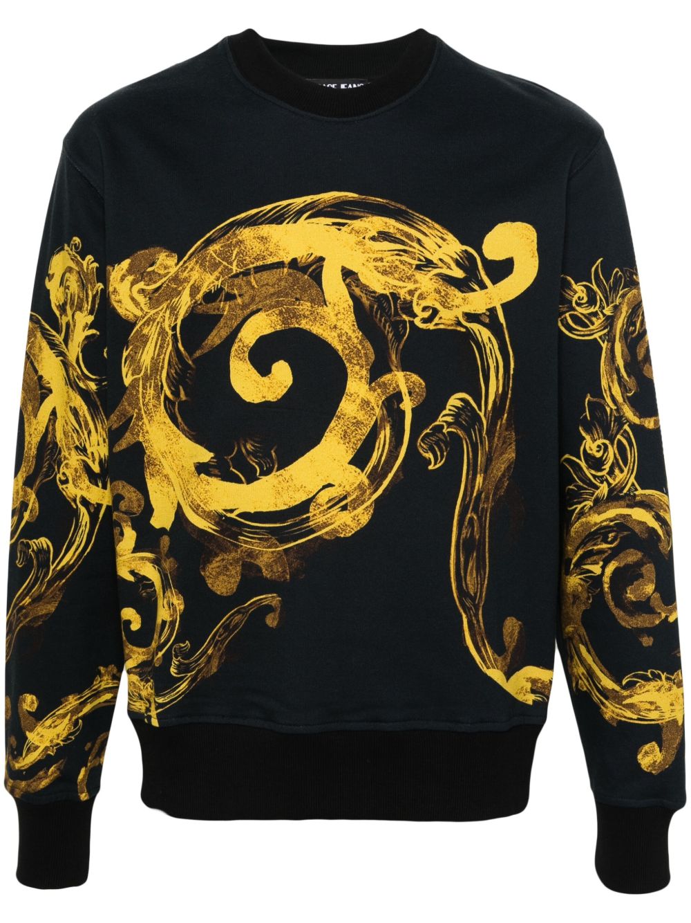 Versace Jeans Couture Watercolour Couture 卫衣 - 黑色