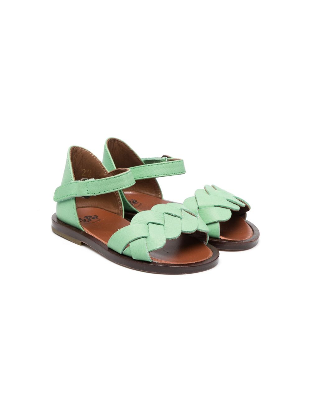 Pépé Kids Chloé 皮质凉鞋 - 粉色