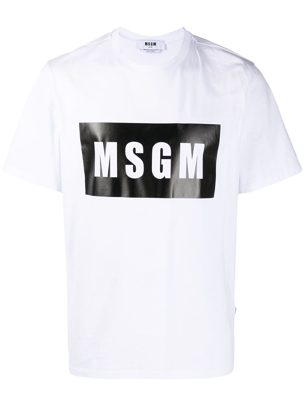 MSGM logo印花T恤 - 白色