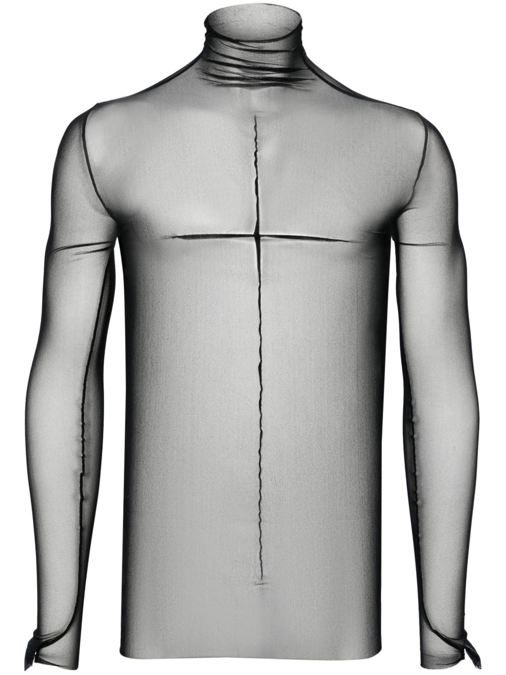 Ann Demeulemeester 褶饰细节卫衣 - 黑色
