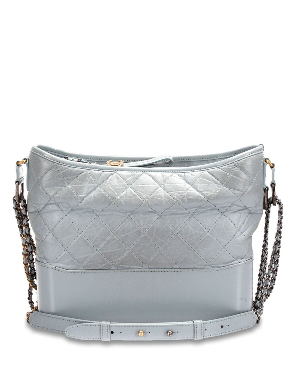 CHANEL Pre-Owned Gabrielle 中号单肩包 - 灰色
