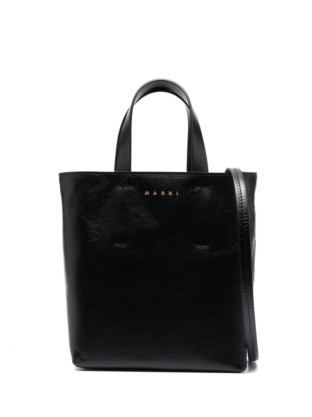 Marni Museo 皮质手提包 - 黑色