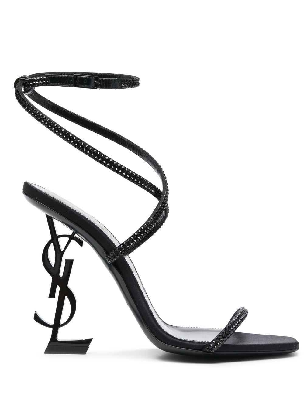 Saint Laurent Opyum 高跟凉鞋 - 黑色