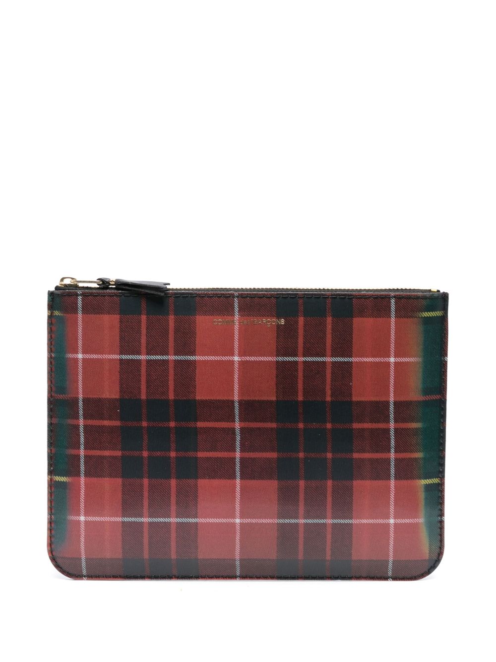 Comme Des Garçons Wallet CDG Lenticular 虹彩光泽旅行包 - 红色