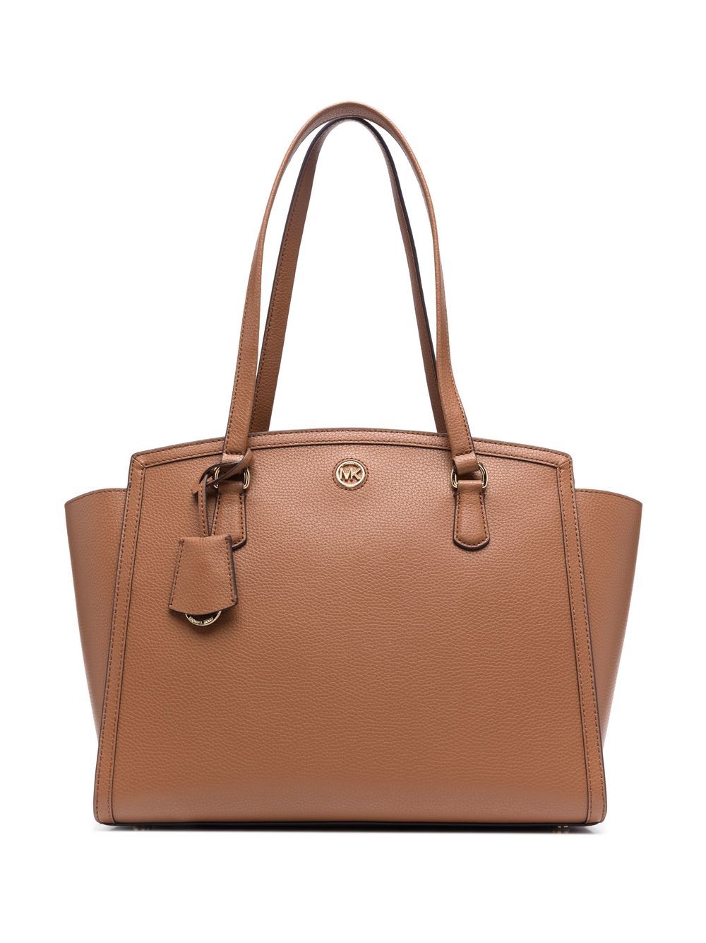 Michael Michael Kors Chantal 卵石纹大号手提包 - 褐色