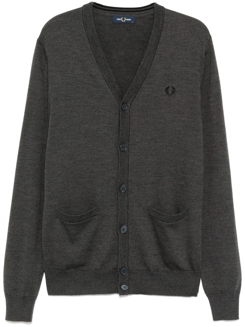 Fred Perry 经典开衫 - 灰色
