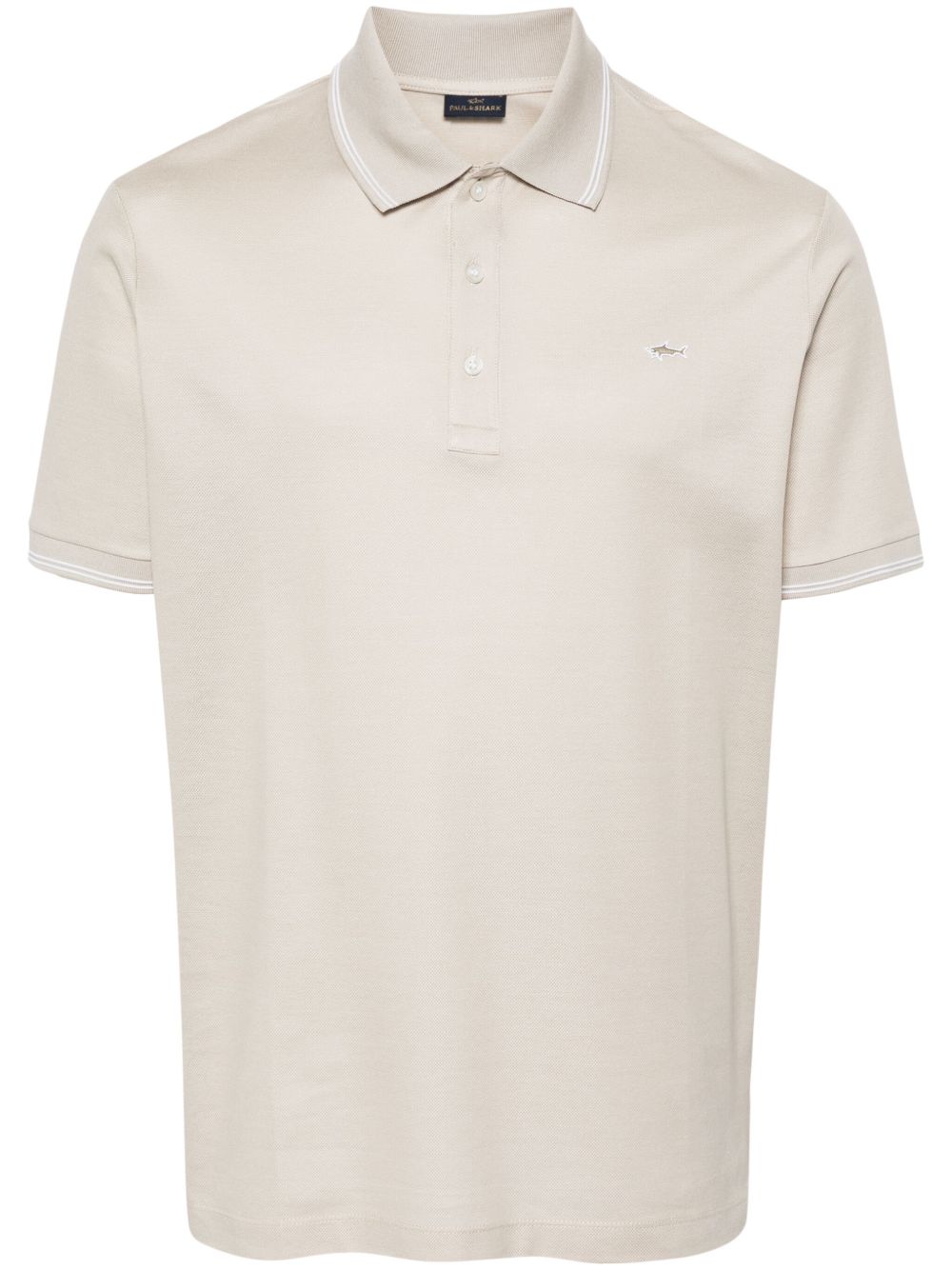 Paul & Shark logo刺绣polo衫 - 中性色